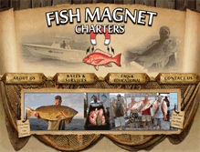Tablet Screenshot of fishmagnetcharters.com